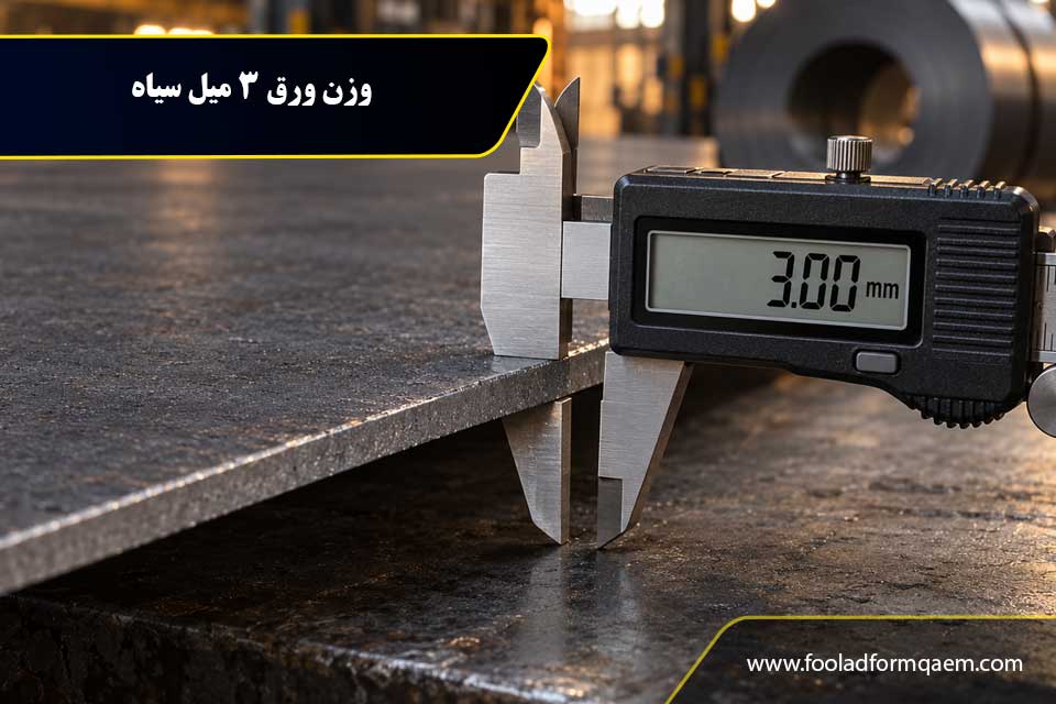وزن ورق ۳ میل سیاه